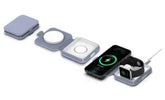 Беспроводная зарядная станция SNAPStation™ DUET Qi2 18 Вт MagSafe «2 в 1» с оригинальным сертифицированным Apple зарядным модулем для Apple Watch